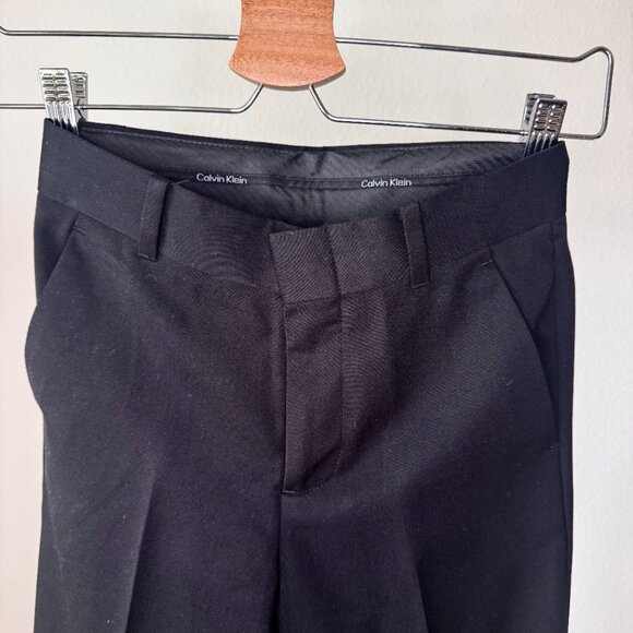 Calvin Klein Boys Black Suit Set 3 Piece Formal Outfit + Dress Shirt Sz 8 | Wedd - Picture 10 of 16